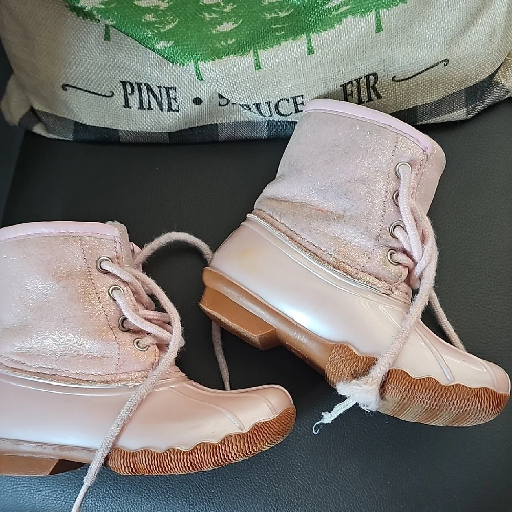Josmo Pink Kids Faux Fur Lined Winter Boots